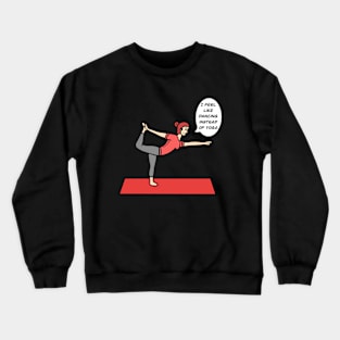 Yoga dancer pose Crewneck Sweatshirt